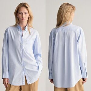 Gant X St. Vincent Oversized Oxford Button Down Shirt Womens 6 Menswear Career